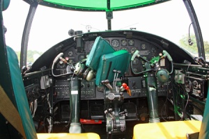 A view of the cockpit in Betty's Dream. (Photo: K. Daniel Glover)